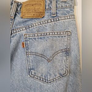 Vintage Levi's Orange Tag High Rise Jeans Lightwash Men's Size 33X30 Relaxed Fit